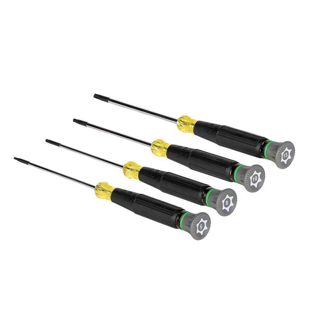 Klein Tools 85616  Precision Screwdriver Set, TORX® 4-Piece - Edmondson Supply