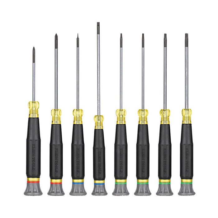 Klein Tools 85617 Precision Screwdriver Set, Slotted, Phillips, and TORX® 8-Piece - Edmondson Supply