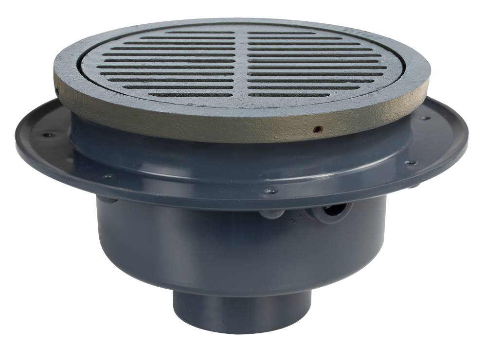 Sioux Chief 860 FatMax™ Large-Capacity Floor Drain w/ Cast Iron Ring & Strainer, PVC Sch. 40 Hub Connection - Edmondson Supply