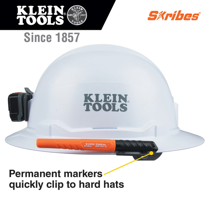 Klein Tools 86101 Skribes™ Fine Tip Permanent Marker, Black - Edmondson Supply