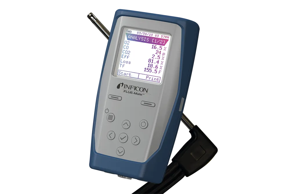 Inficon 502-202-G1 FLUE-Mate Combustion Analyzer - Edmondson Supply