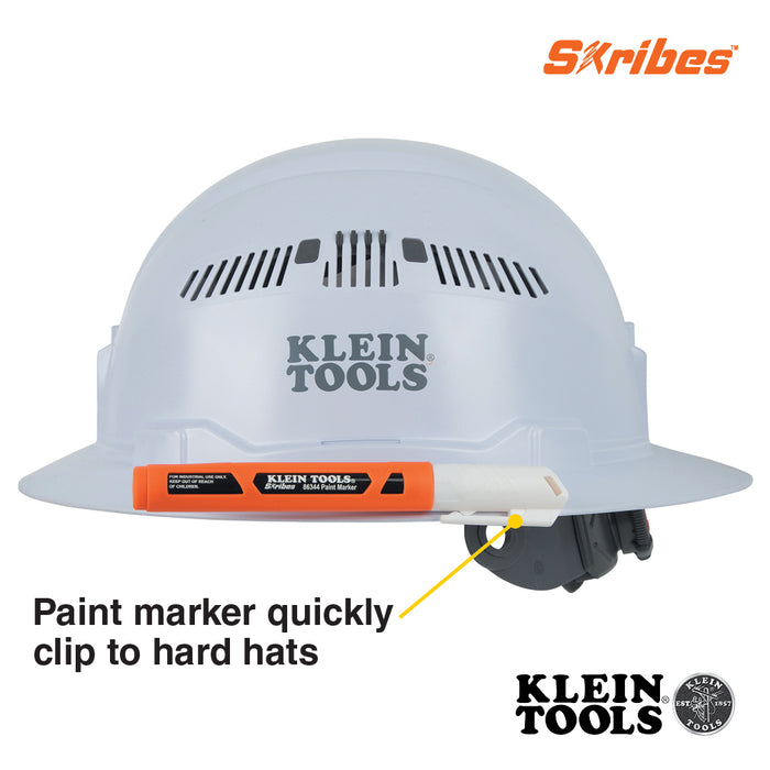 Klein Tools 86344 Skribes™ Paint Marker, White - Edmondson Supply