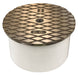 Sioux Chief 875-84PN PVC Inside Pipe Cleanout with Nickel-Bronze Cover, 4" - Edmondson Supply