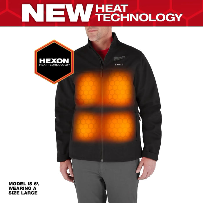 Milwaukee M100B-212X M12™ Heated TOUGHSHELL™ Jacket Kit (Black 2XL Milwaukee M100B-212X M12™ Heated TOUGHSHELL™ Jacket Kit (Black 2XL