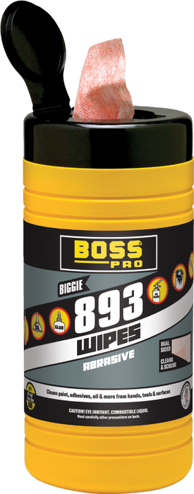 Boss Products 893 Biggie Dual Sided Abrasive Wipes - Edmondson Supply