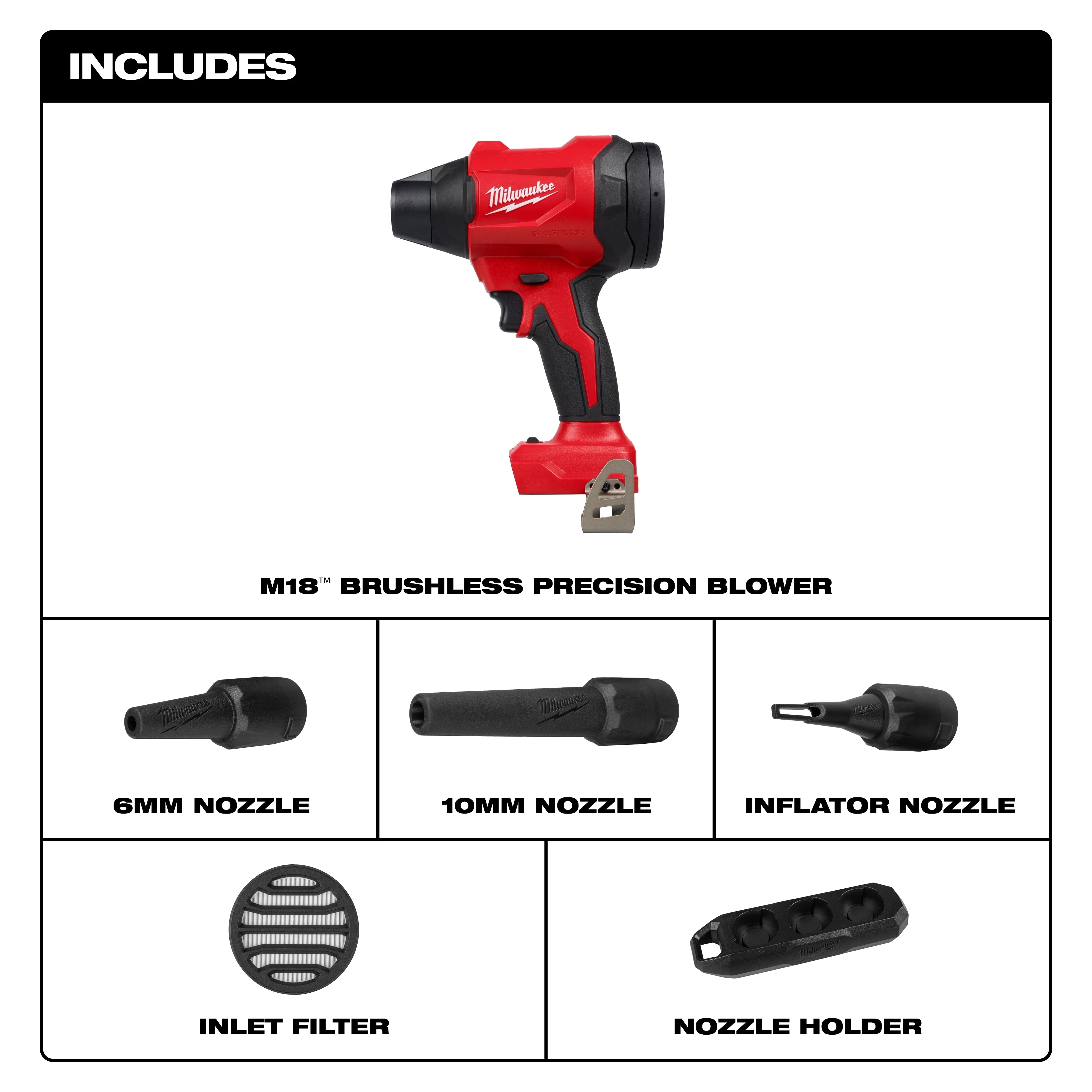 Milwaukee 0887-20 M18™ Brushless Precision Blower - Edmondson Supply