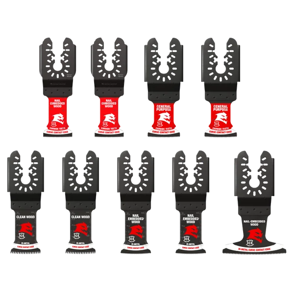 Diablo Tools DOU9S 9 pc Universal Fit General Purpose Oscillating