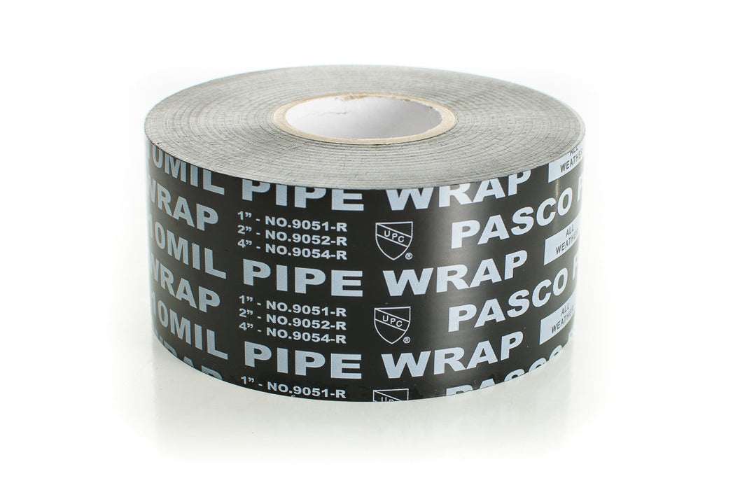 Pasco 9052-R Black Pipe Protection Tape - 2"x100', 10 MIL - Edmondson Supply