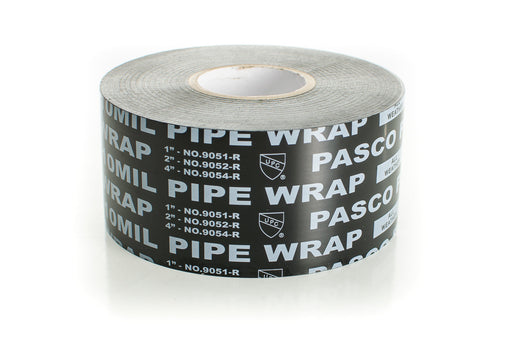 Pasco 9052-R Black Pipe Protection Tape - 2"x100', 10 MIL - Edmondson Supply