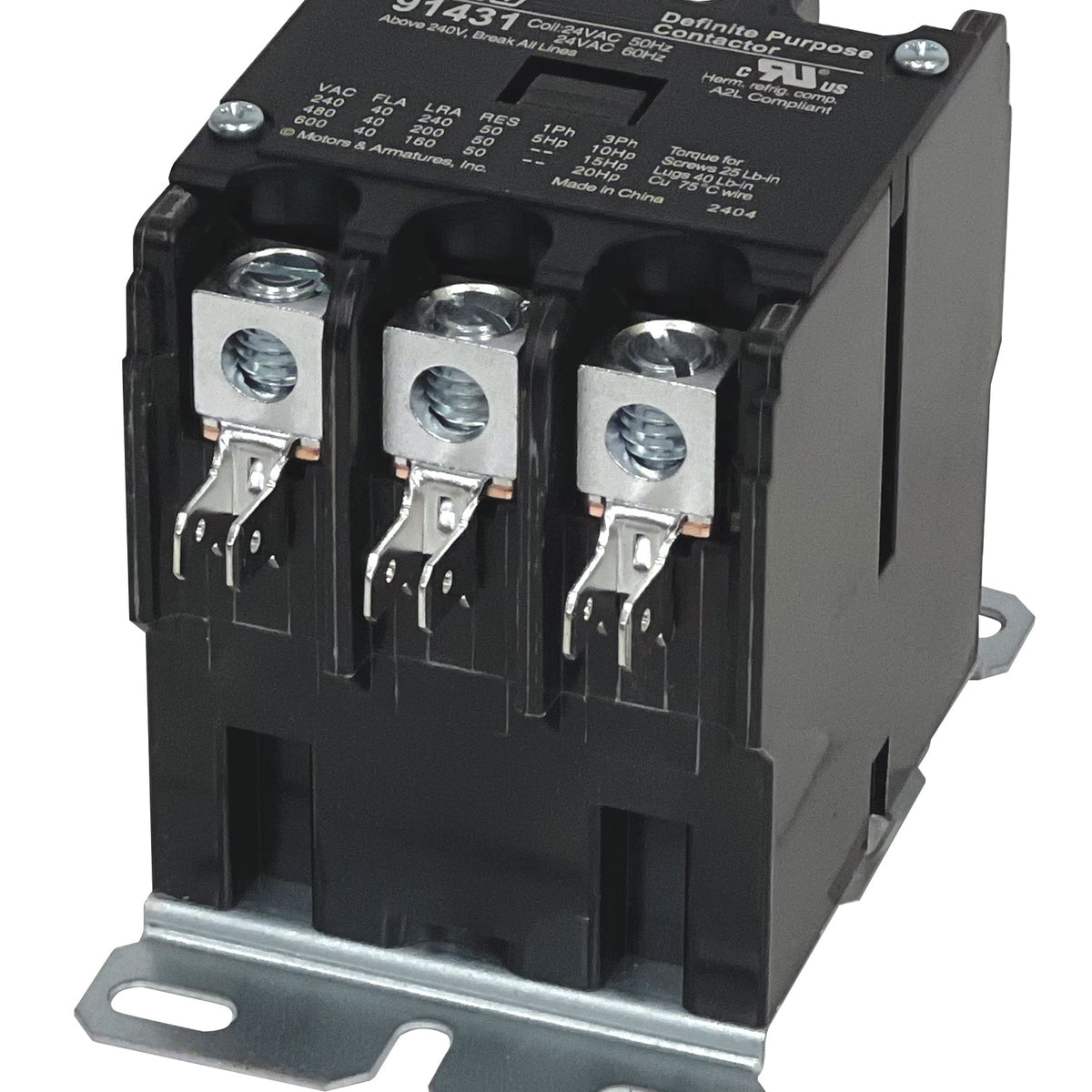 Edmondson Supply | Mars 91431 3 Pole 40 Amp Definite Purpose