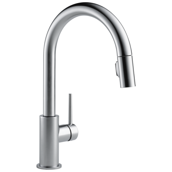 Delta TRINSIC®9159-AR-DST Single Handle Pull-Down Kitchen Faucet In Arctic Stainless