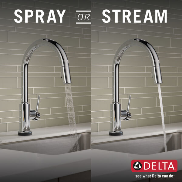 Delta TRINSIC® 9159T-DST Single Handle Pull-Down Kitchen Faucet With Touch2O® Technology In Chrome