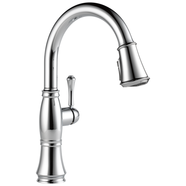 Delta CASSIDY™  9197-PR-DST Single Handle Pulldown Kitchen Faucet In Lumicoat Chrome