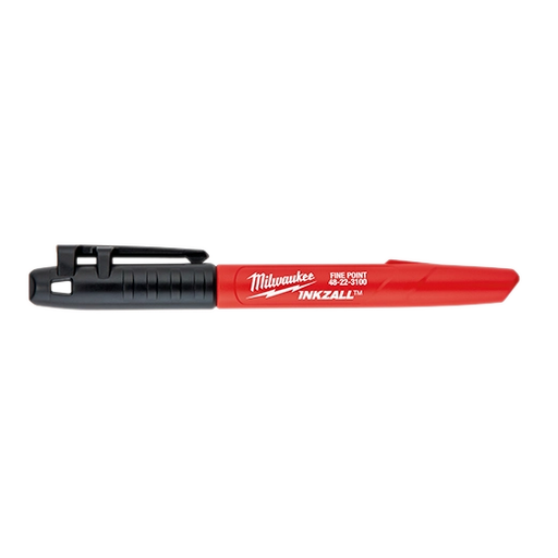 Milwaukee 48-22-3209 INKZALL™ 12PC Fine Point Black Marker - Edmondson Supply