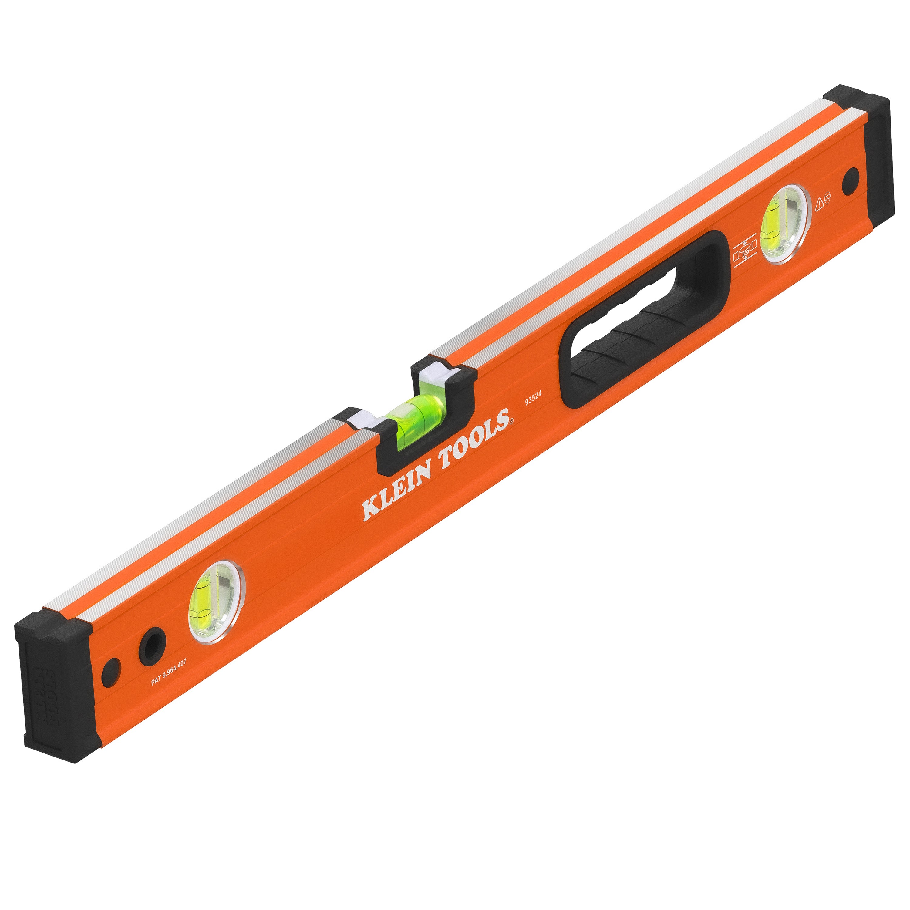 Klein Tools 93524 Box Beam Level, 3 Vial, 24-Inch - Edmondson Supply