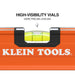Klein Tools 93524 Box Beam Level, 3 Vial, 24-Inch - Edmondson Supply