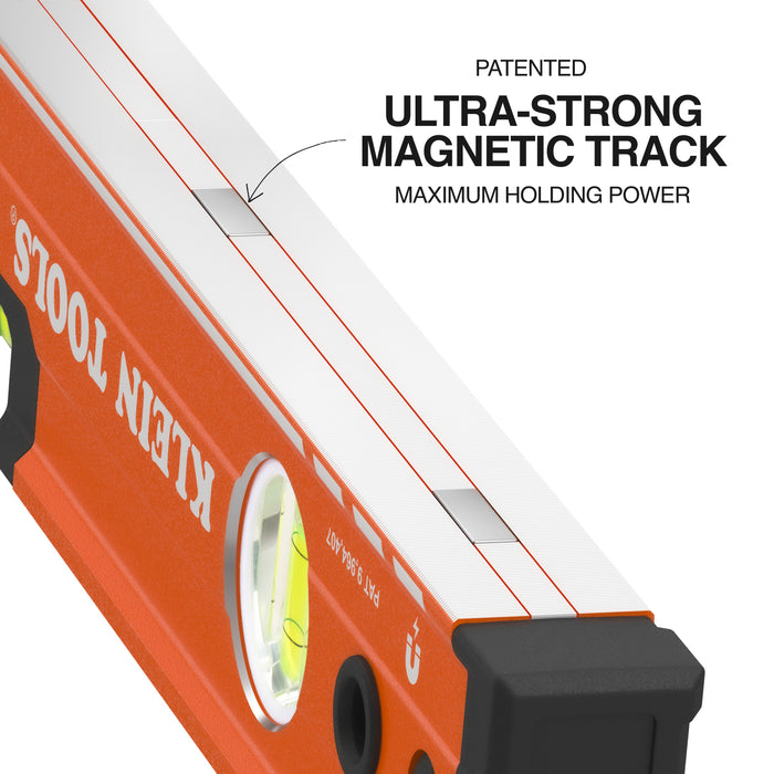 Klein Tools 93524MAG Magnetic Box Beam Level, 3 Vial, 24-Inch - Edmondson Supply