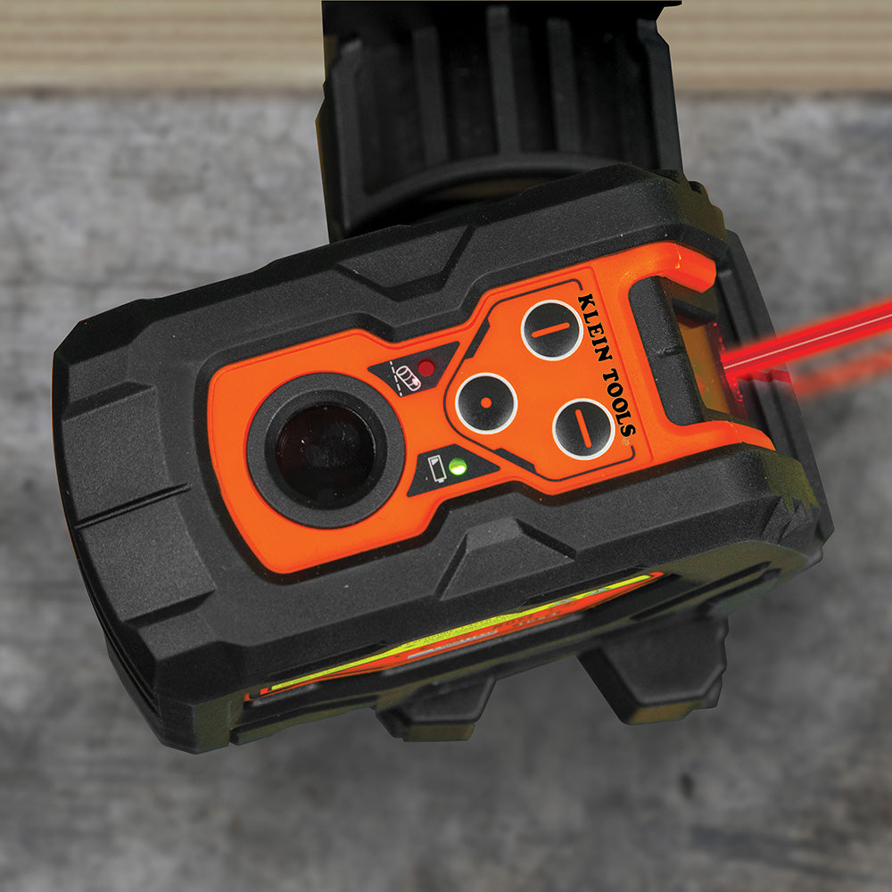 Klein Tools 93LCLS Laser Level, Self-Leveling Red Cross-Line Level and Red Plumb Spot - Edmondson Supply