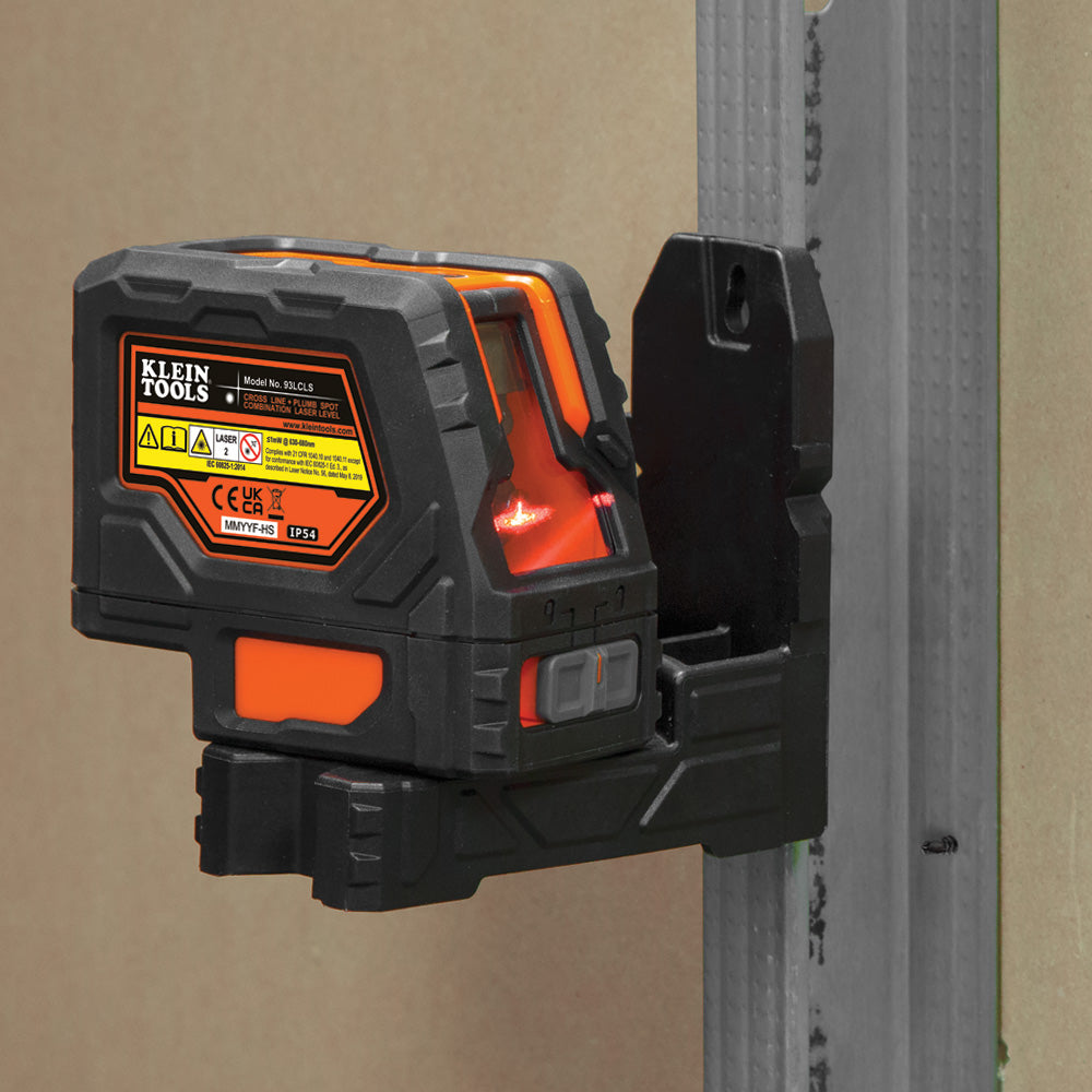 Klein Tools 93LCLS Laser Level, Self-Leveling Red Cross-Line Level and Red Plumb Spot - Edmondson Supply