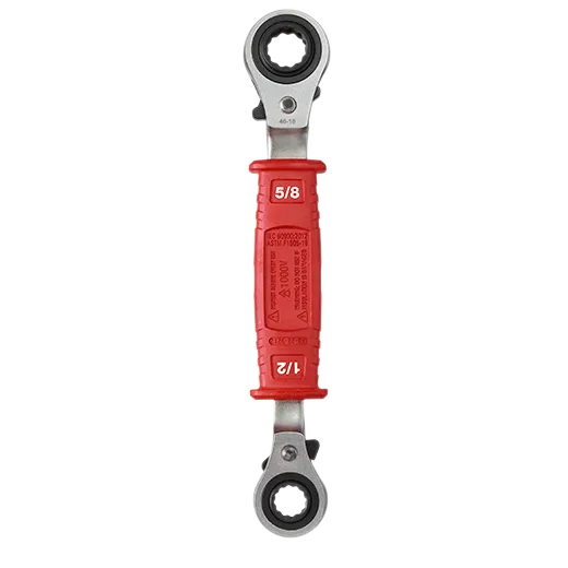 Milwaukee 48-22-9212 Lineman’s 4in1 Insulated Ratcheting Box Wrench - Edmondson Supply