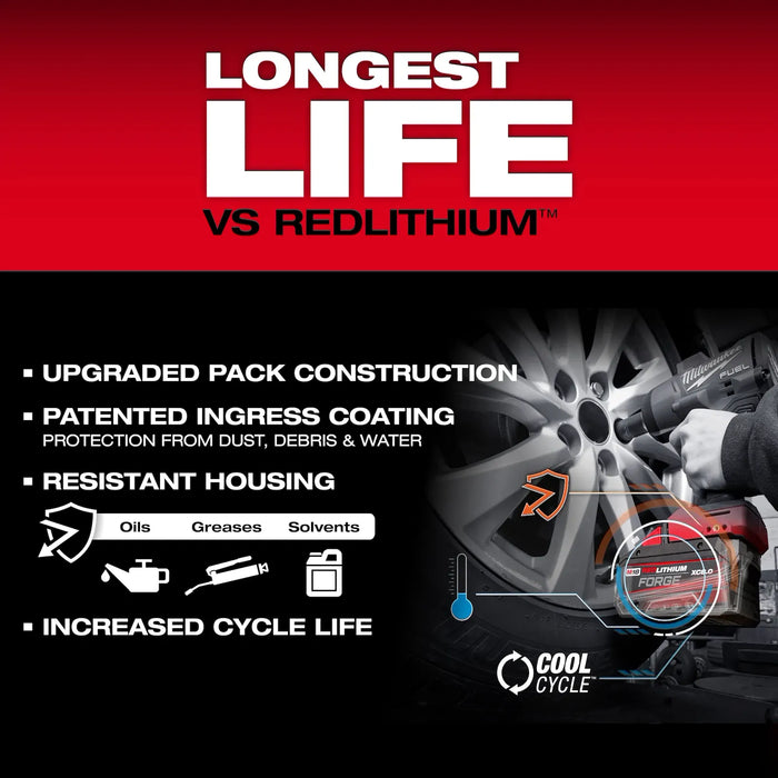 Milwaukee 48-11-1881 M18™ REDLITHIUM™ FORGE™ XC8.0 Battery Pack - Edmondson Supply