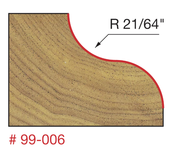 Freud 99-006 1-1/2" Ogee Bit - Edmondson Supply