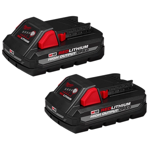 Milwaukee 48-11-1837 M18™ REDLITHIUM™ HIGH OUTPUT™ CP3.0 Battery 2-Pack - Edmondson Supply