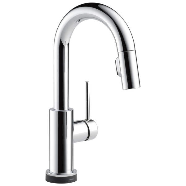 Delta TRINSIC® 9959T-DST Single Handle Pull-Down Bar / Prep Faucet With Touch2O® Technology In Chrome