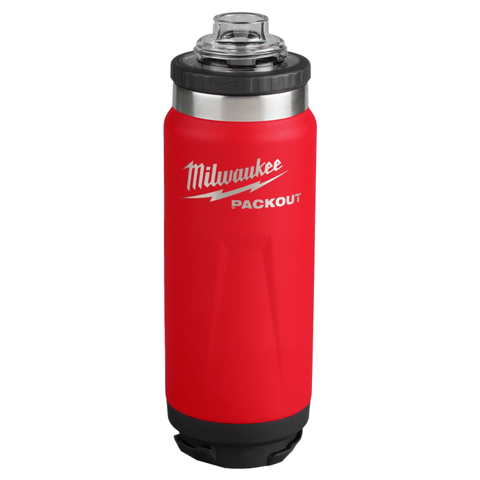 Milwaukee 48-22-8396R PACKOUT™ 24oz Insulated Bottle with Chug Lid - Edmondson Supply