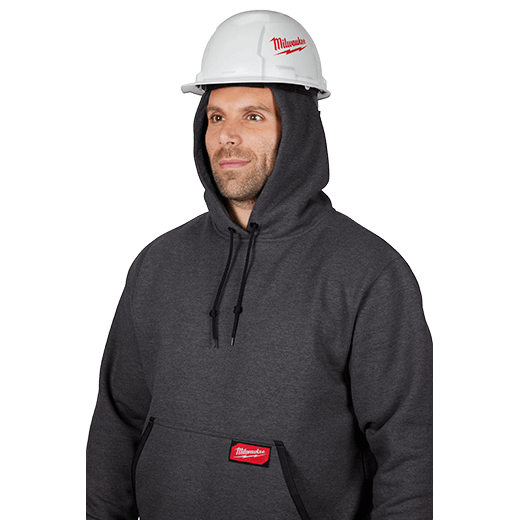 Milwaukee 350GXL Heavy Duty Pullover Hoodie (Gray, Size XL) - Edmondson Supply