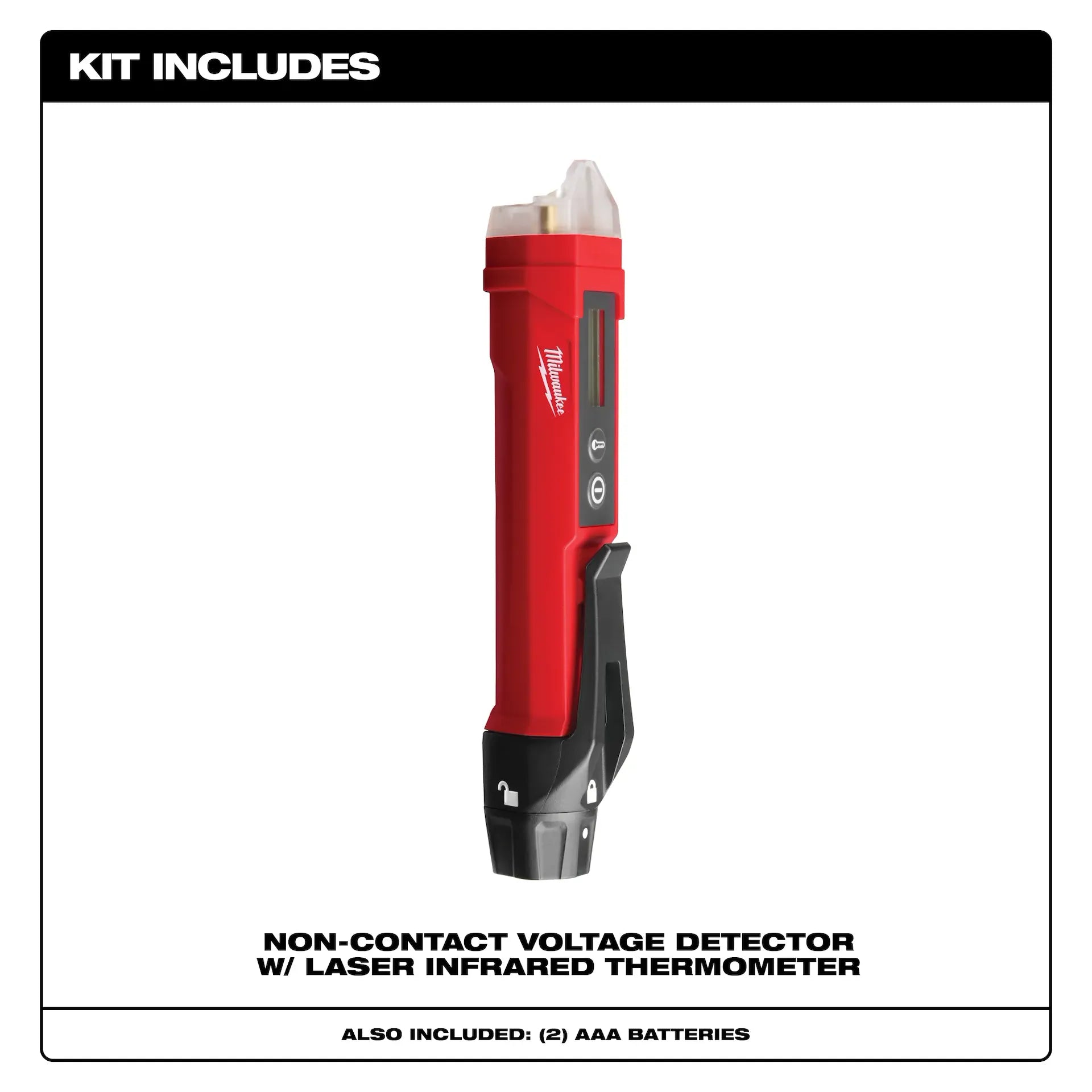 Milwaukee 2225-20 Non-Contact Voltage Detector w/ Laser Infrared Thermometer - Edmondson Supply