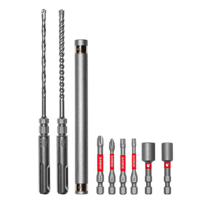 Diablo Tools DMAPL9910-S9 9pc Concrete Anchor Drive Installation Set - Edmondson Supply