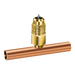 JB Industries A31134 1/4" ODS x 5/16" ODF, Slip Fit, Cooper Braze Adjustable Tee - Edmondson Supply