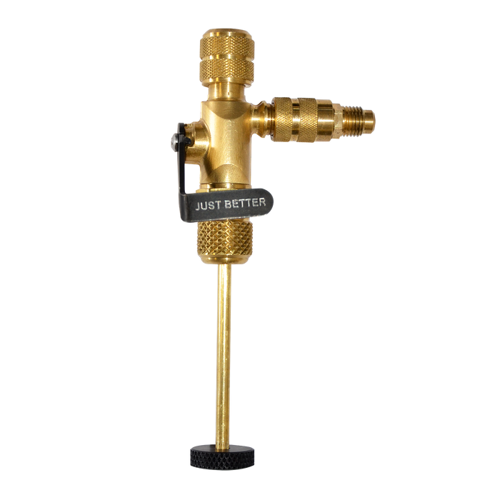 JB Industries A32525SV 1/4" Vacuum Rated Valve Core Removal Tool with Slide Valve Side Port