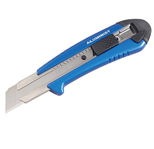 Tajima AC-700B Rock Hard Aluminist® 1" Blade Cutter Knife, Blue - Edmondson supply