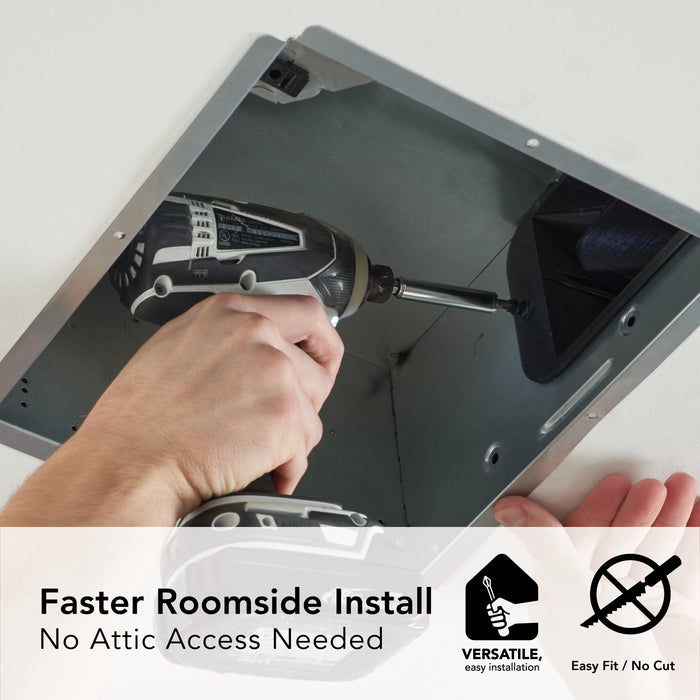 Broan-NuTone® AE110 Flex Series 110 CFM Ceiling Roomside Installation Bathroom Exhaust Fan - Edmondson Supply