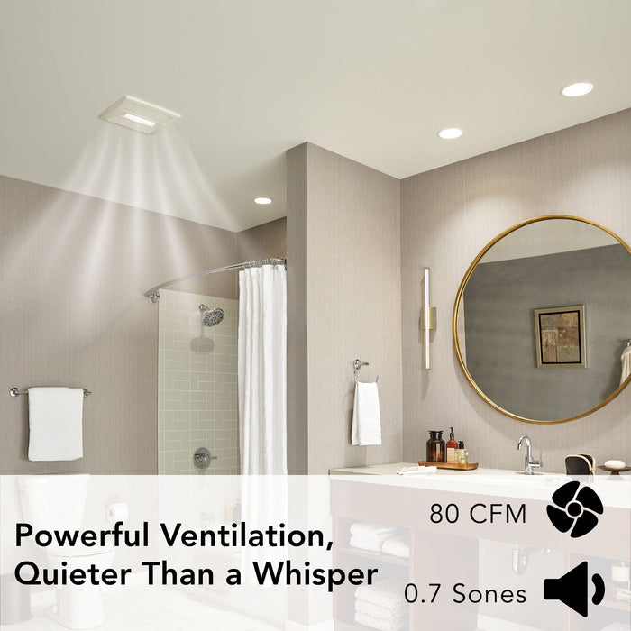 Broan-NuTone® AE80BL Broan Flex™ Series 80 CFM 0.7 Sones Ventilation Fan Light - Edmondson Supply