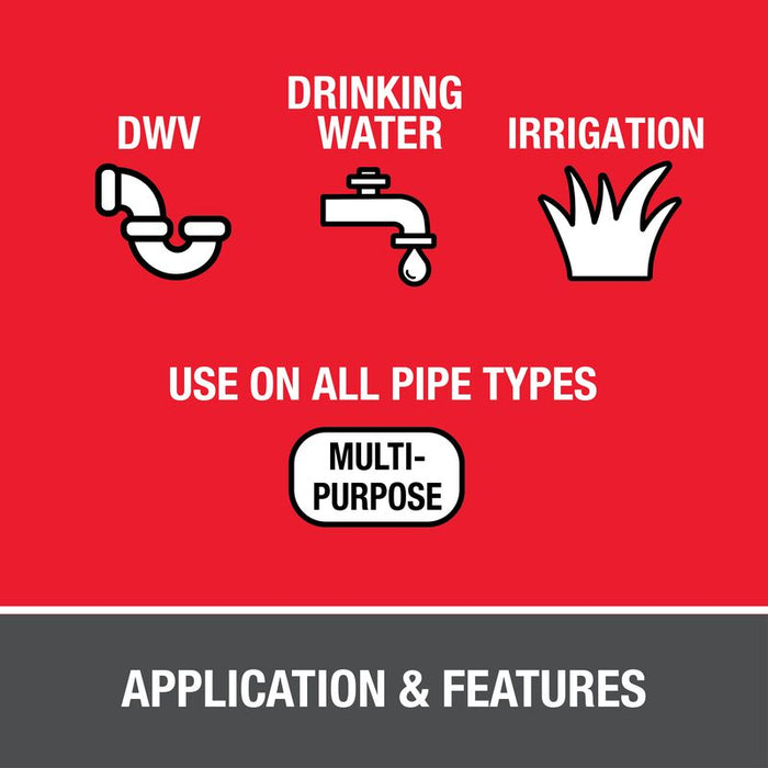 Oatey® 30818 All-Purpose ABS, PVC and CPVC Clear Cement, 4 oz. - Edmondson Supply