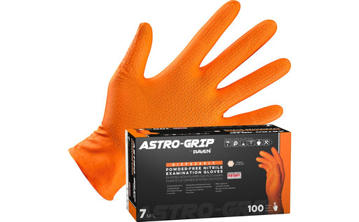 SAS Safety Corp 66475 Astro-Grip® Powder-Free Exam Grade Nitrile Disposable Gloves - 7 Mil - 100PK - Size 2XL - Edmondson Supply