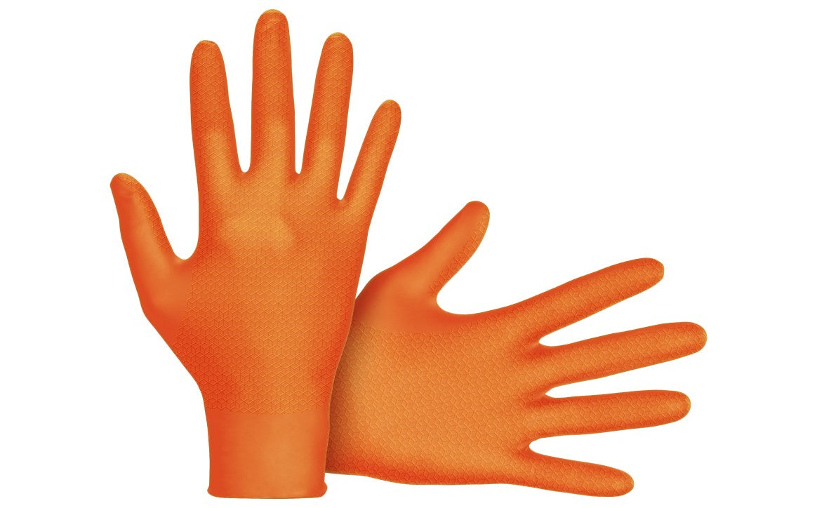 SAS Safety Corp 66475 Astro-Grip® Powder-Free Exam Grade Nitrile Disposable Gloves - 7 Mil - 100PK - Size 2XL - Edmondson Supply