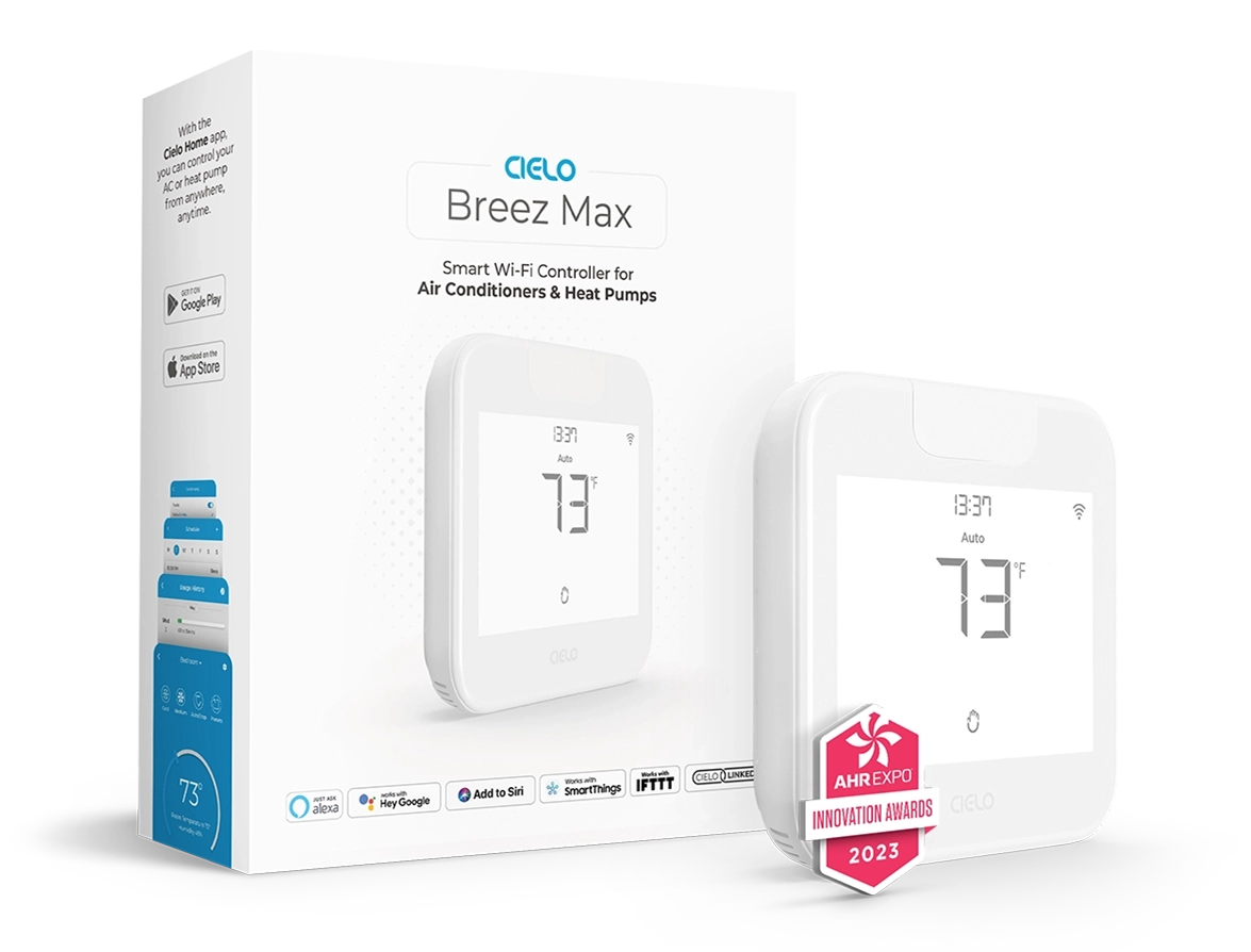 Cielo BM102WA Breez Max, Mini-Split Smart Thermostat, White - Edmondson Supply