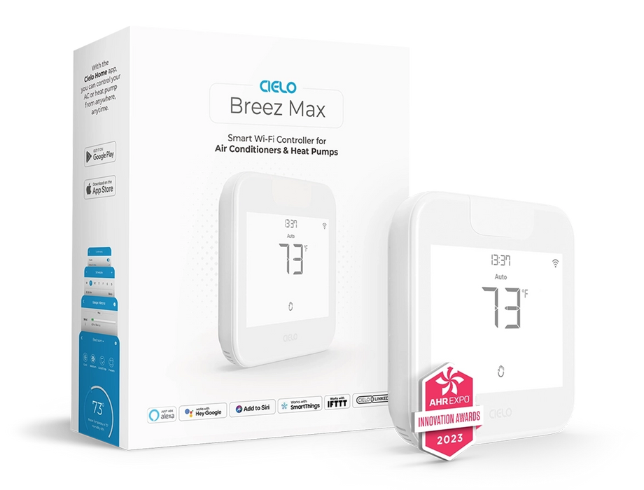 Cielo BM102WA Breez Max, Mini-Split Smart Thermostat, White - Edmondson Supply