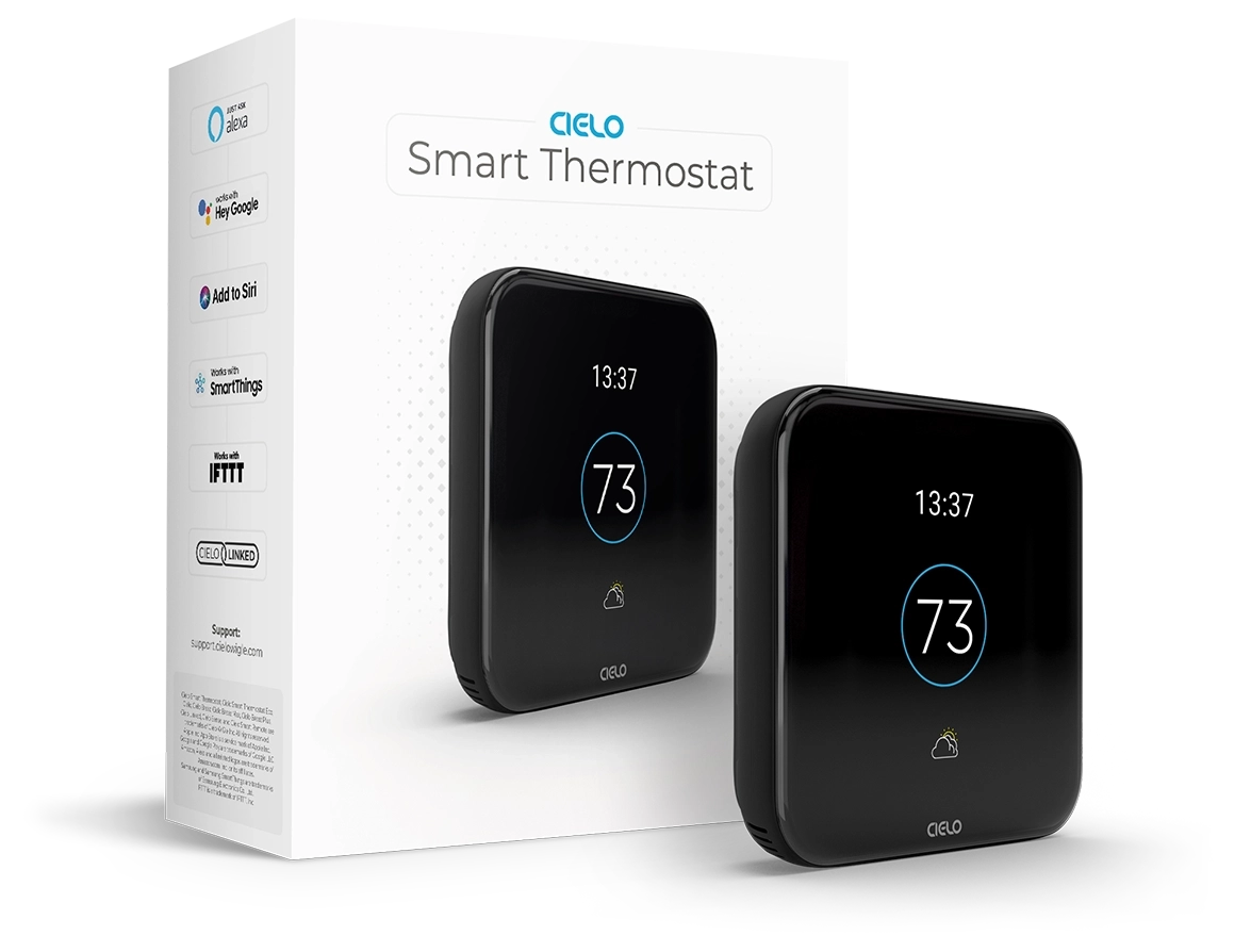 Cielo CT101WA Smart Thermostat, up to 4 Heat/2 Cool, Dual Fuel - Edmondson Supply