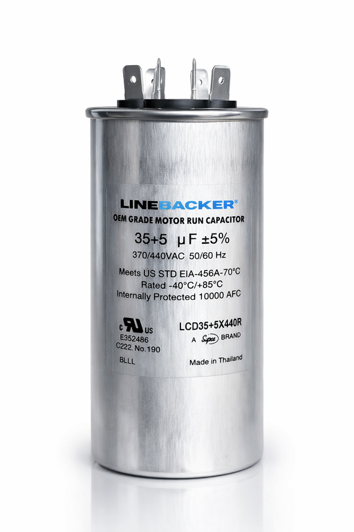 Supco Linebacker LCD35+5X440R Round Dual Run Capacitor - Edmondson Supply