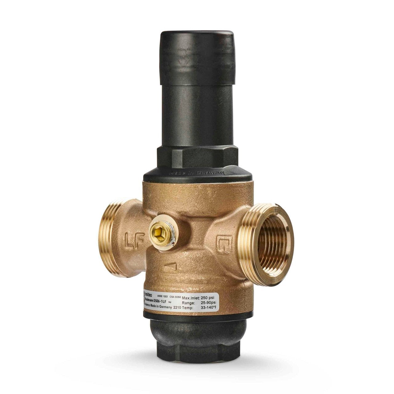 Resideo Braukmann DS06-101-DUS-LF/U DialSet Pressure Regulating Valve, 3/4" Double Union Sweat, Lead Free - Edmondson Supply