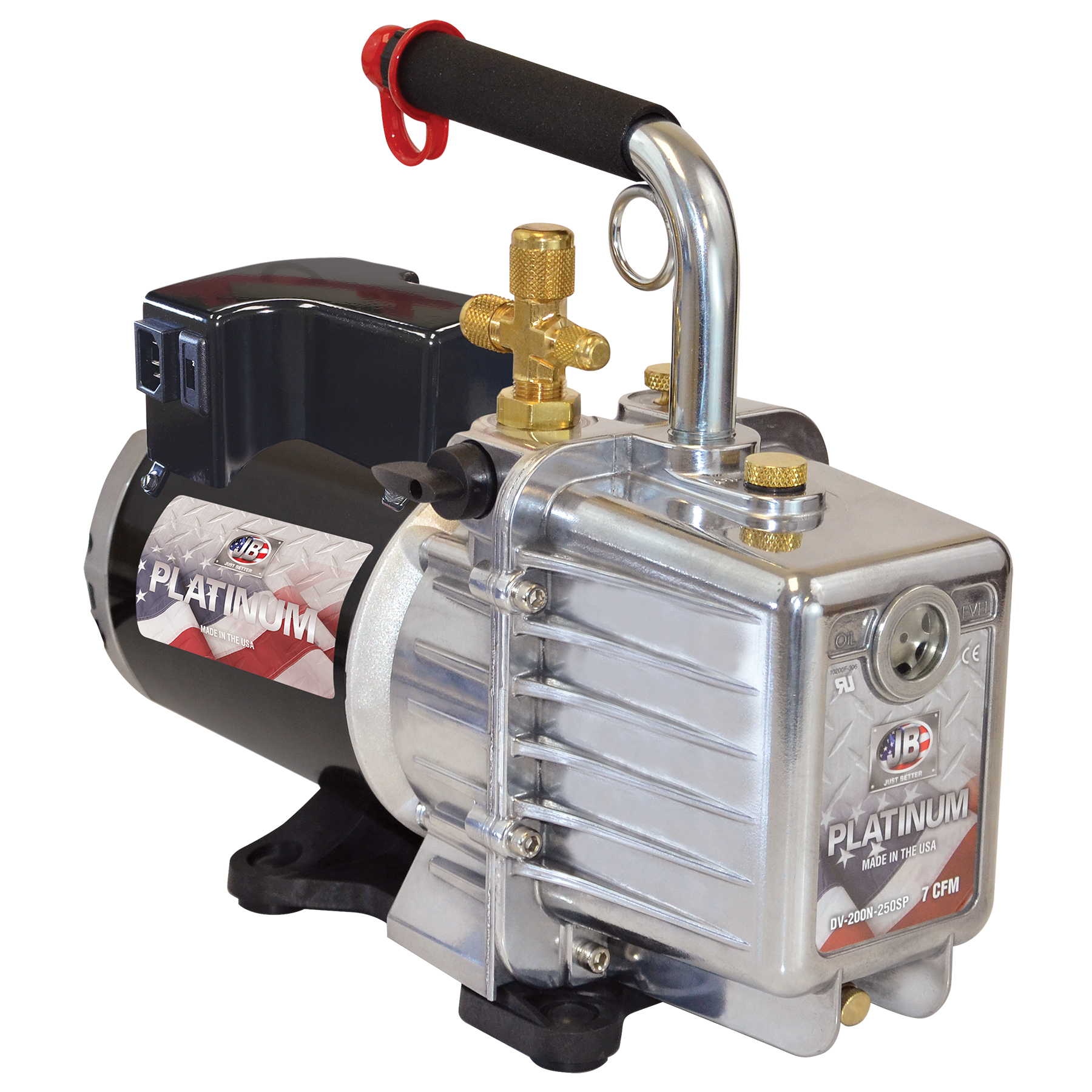 JB Industries DV-200N-250SP PLATINUM Spark-Proof 7CFM Vacuum Pump, A2L Compatible  - Edmondson Supply