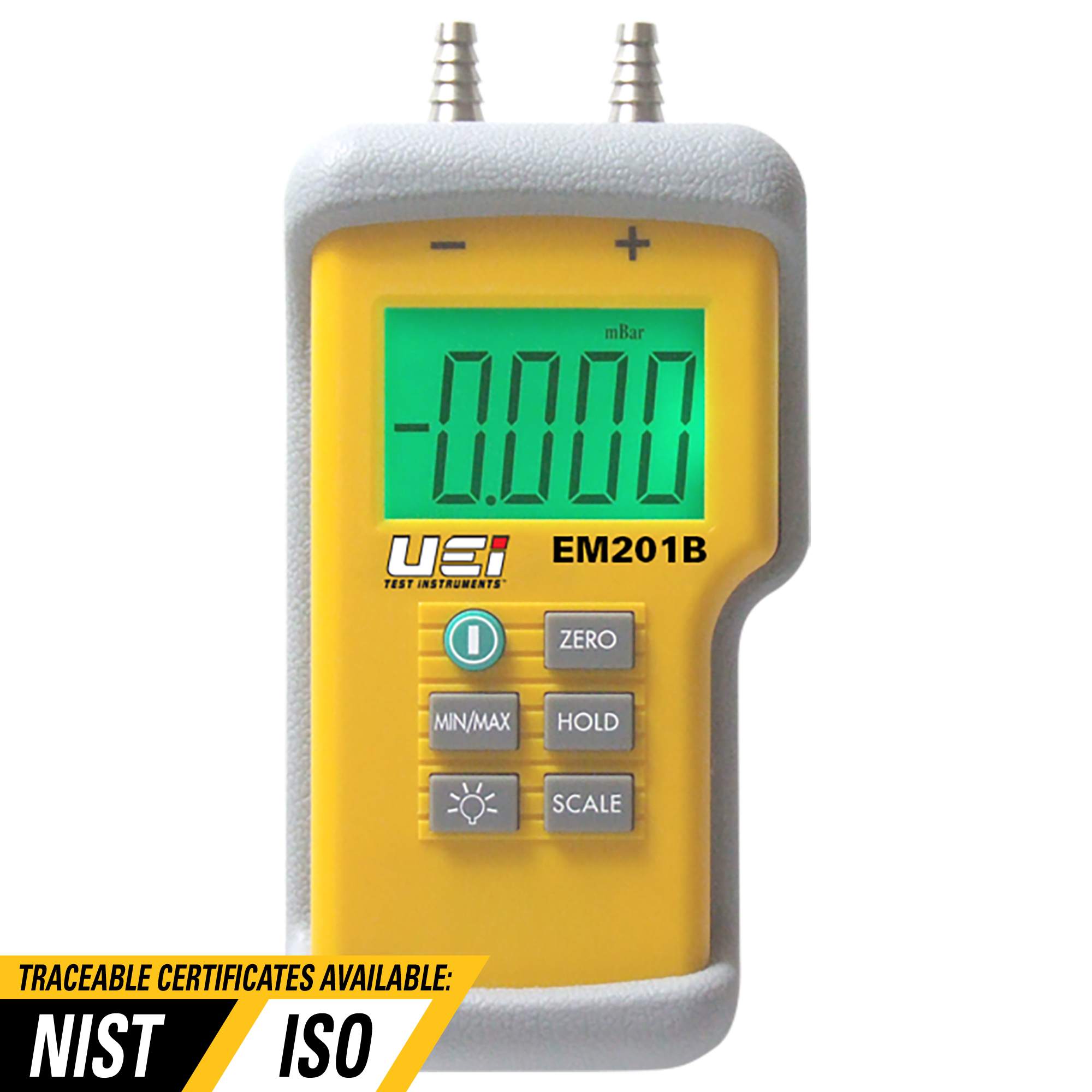UEi EM201B Dual Input Differential Digital Manometer - Edmondson Supply