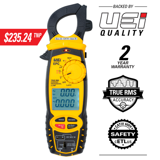 UEi EPC TrueRMS Wireless Everyday Professional Clamp Meter - Edmondson Supply