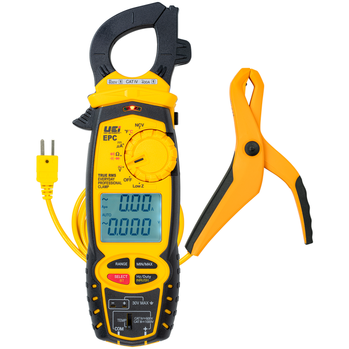 UEi EPCCOMBO Everyday Professional Clamp Meter with ATTPC4 Pipe Clamp - Edmondson Supply