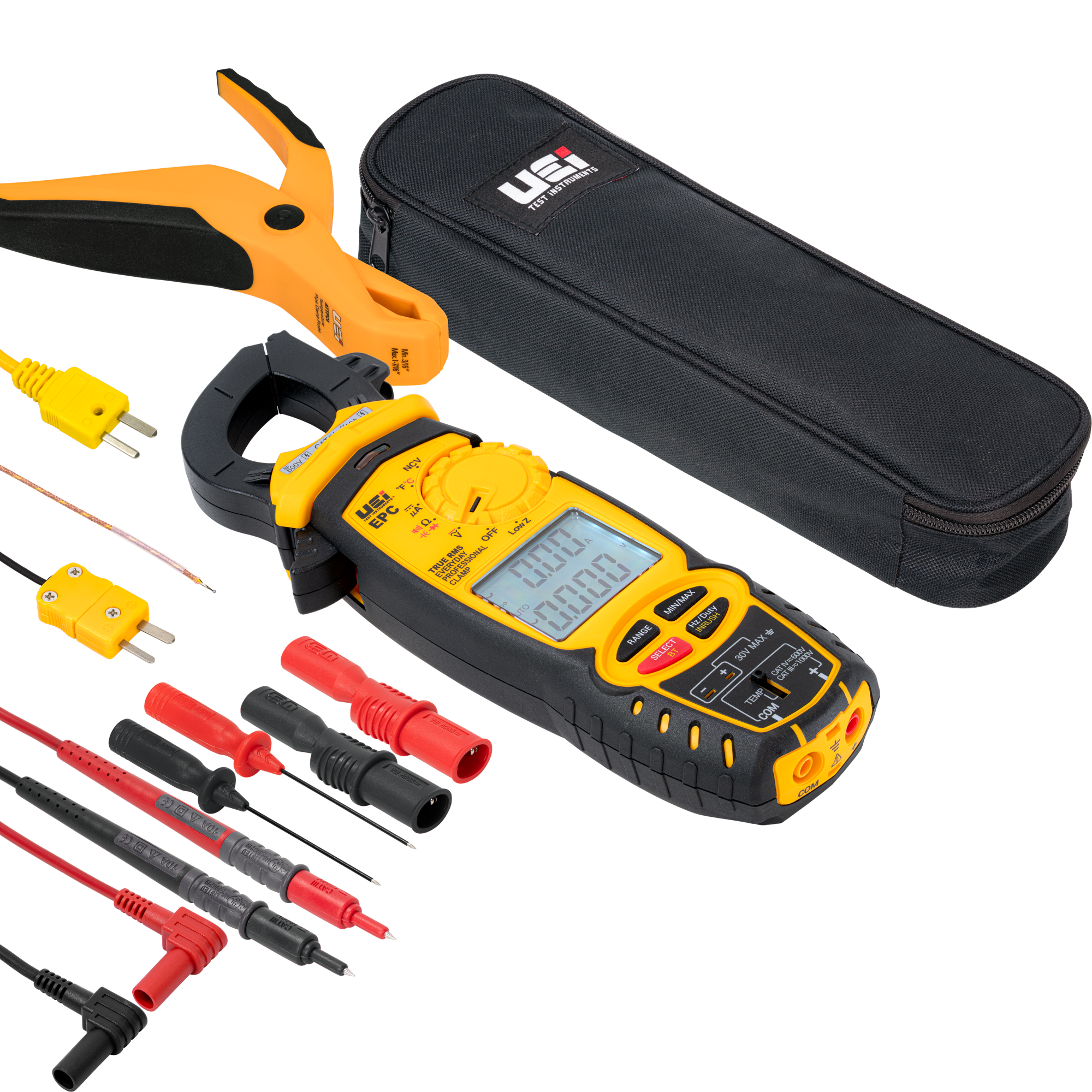 UEi EPCCOMBO Everyday Professional Clamp Meter with ATTPC4 Pipe Clamp - Edmondson Supply